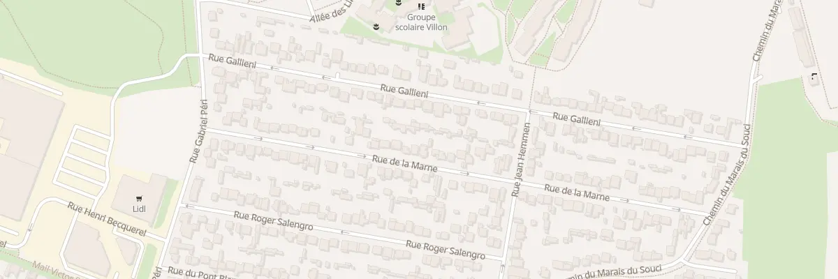 Plan du 39 Rue de la Marne à Sevran