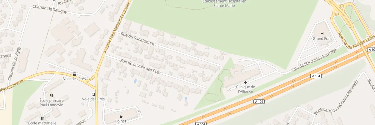 Plan du 32 Rue du Sanatorium à Villepinte