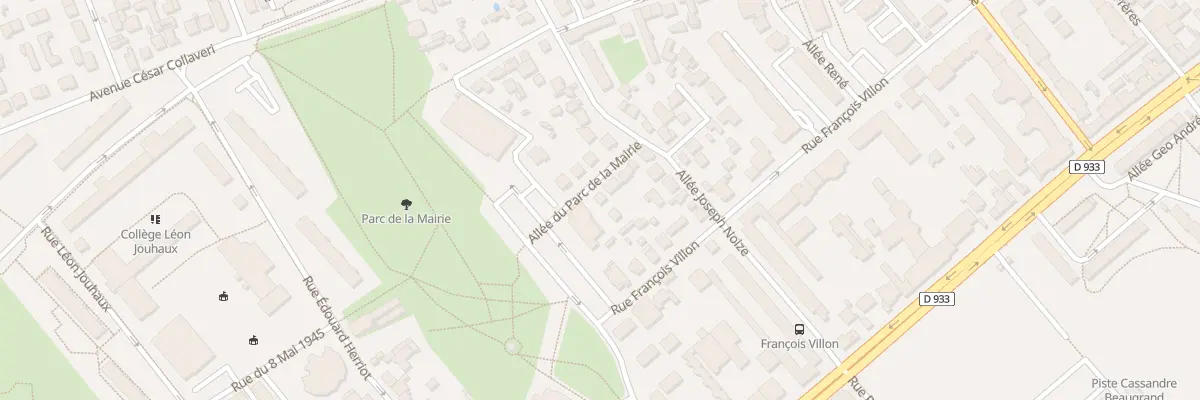 Plan du 7B All du Parc de la Mairie à Livry-Gargan