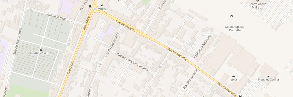 Plan du 28 Rue de Merville à Hazebrouck