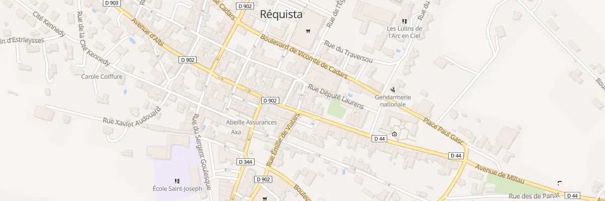 Plan du 4 Rue Henriette Rayssac à Réquista