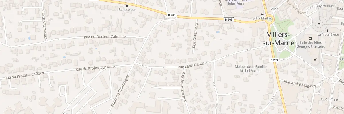 Plan du 26 Rue Léon Dauer à Villiers-sur-Marne