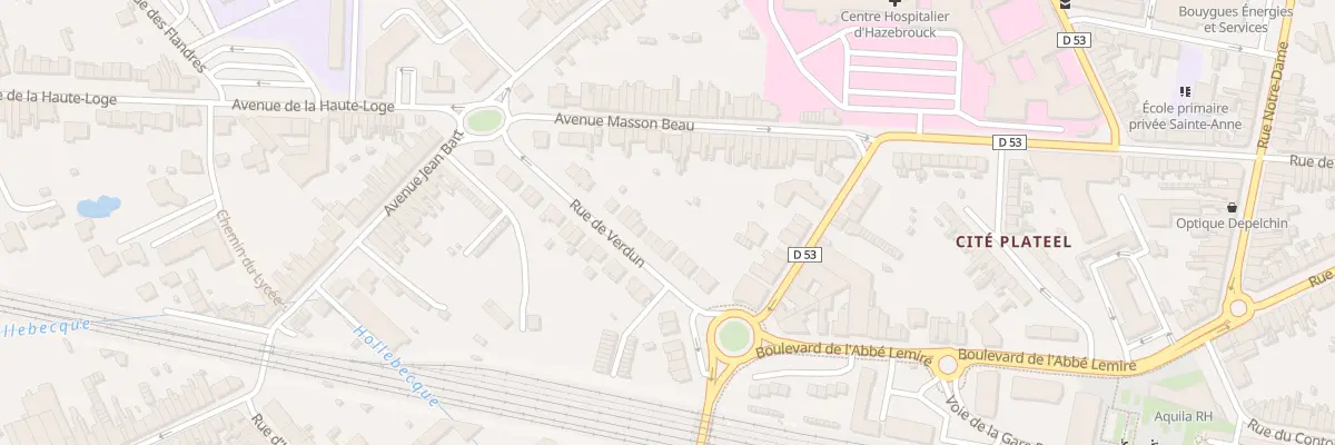 Plan du 14 Rue de Verdun à Hazebrouck