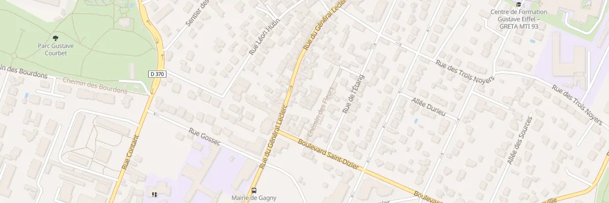 Plan du 34 Rue du Gal Leclerc à Gagny