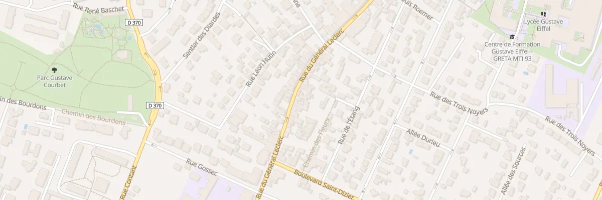 Plan du 50 Rue du Gal Leclerc à Gagny