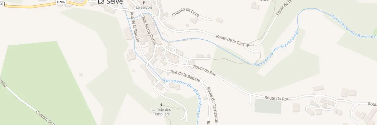 Plan du 5 Rte du Roc à La Selve
