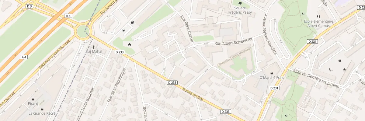 Plan du 5 Rue Albert Schweitzer à Villiers-sur-Marne