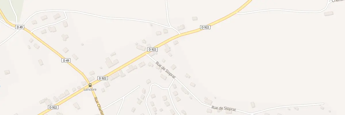 Plan du 6294 Rue de Sioprat à Lanobre
