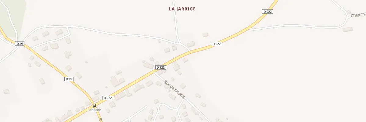 Plan du 1280 Rue du Péage à Lanobre