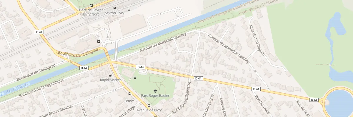 Plan du 9 Rue du 23 Septembre à Sevran