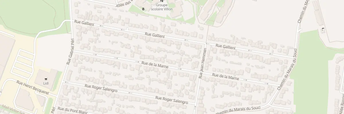 Plan du 45 Rue de la Marne à Sevran