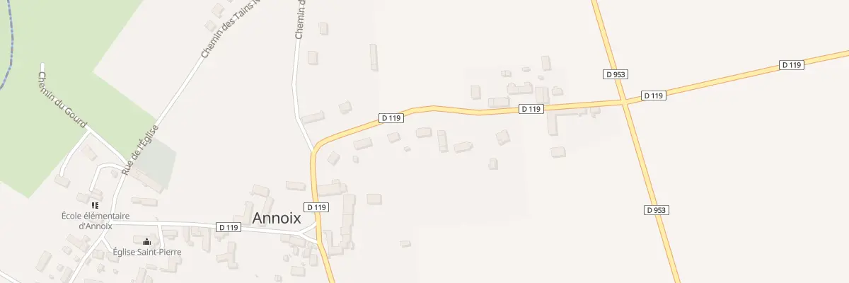 Plan du 80 Le Bourg à Annoix