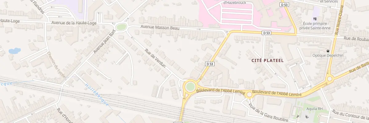 Plan du 6 Rue de Verdun à Hazebrouck