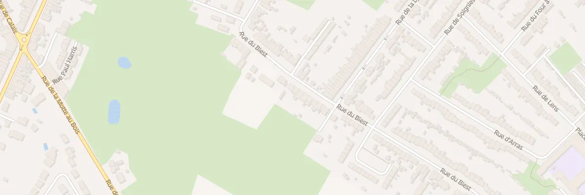 Plan du 74 Rue du Biest à Hazebrouck