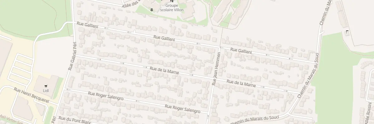 Plan du 47 Rue de la Marne à Sevran