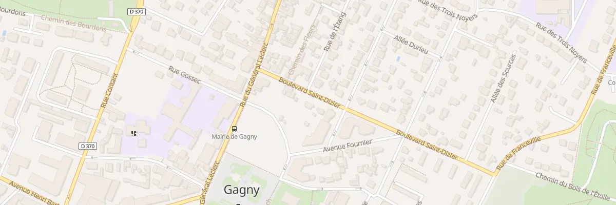 Plan du 8 Bd Saint Dizier à Gagny