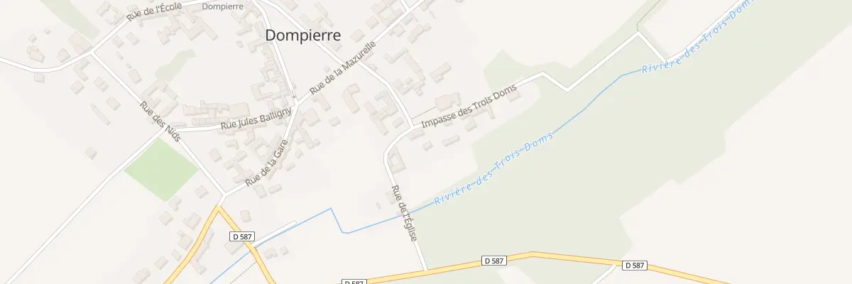Plan du 9 Rue de l’Eglise à Dompierre