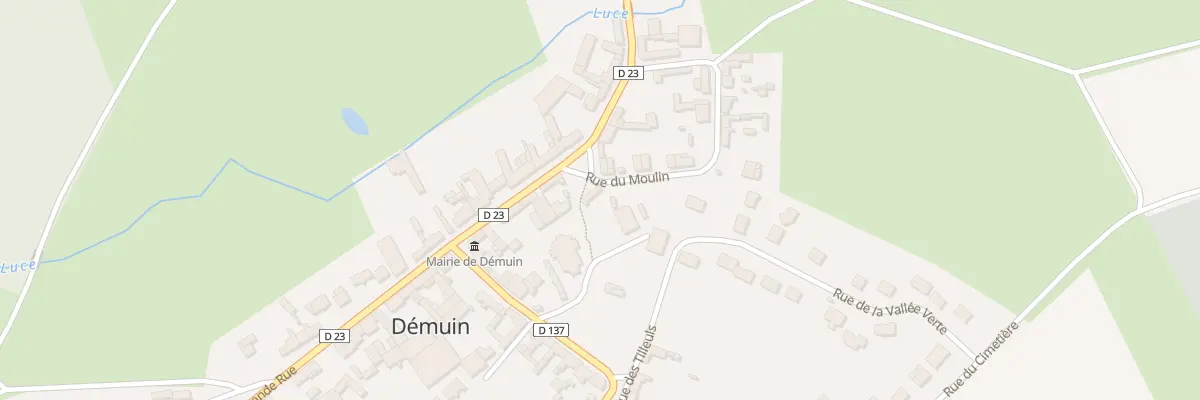 Plan du 2 Rue du Moulin à Démuin