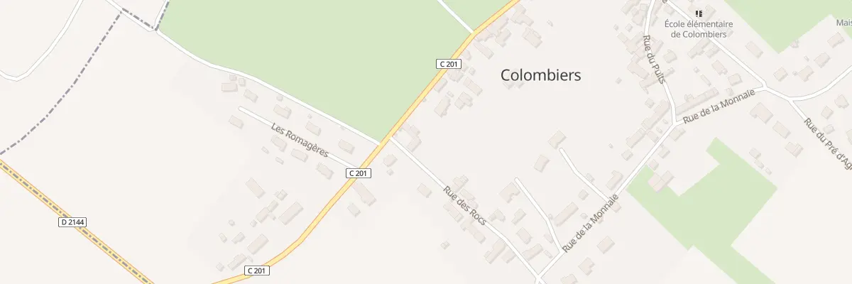 Plan du 12 Rue de la Verne à Colombiers