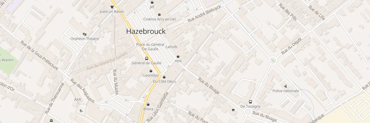 Plan du 1 Rue de Rubecque à Hazebrouck