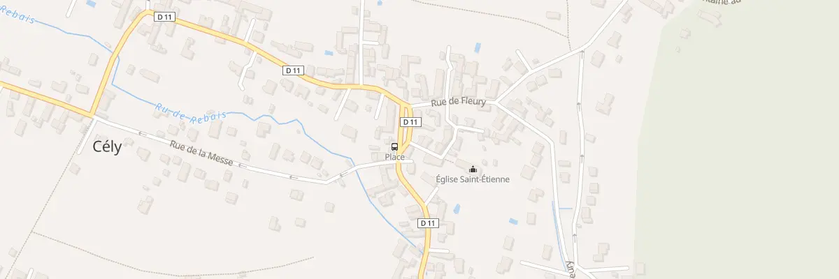 Plan du 1 Rue de l’Eglise à Cély