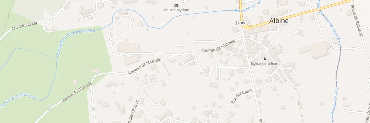 Plan du 8 Rle des Martels à Albine