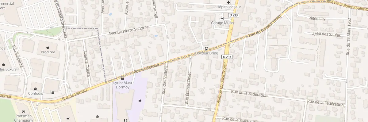 Plan du 11 Rue Etienne Dolet à Champigny-sur-Marne