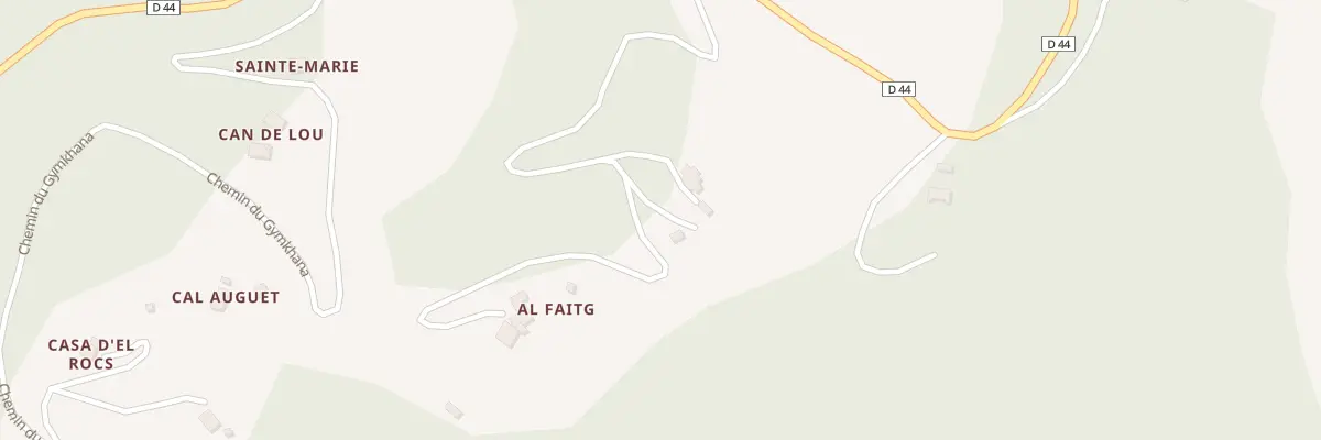 Plan du 222 Al Faitg à Serralongue