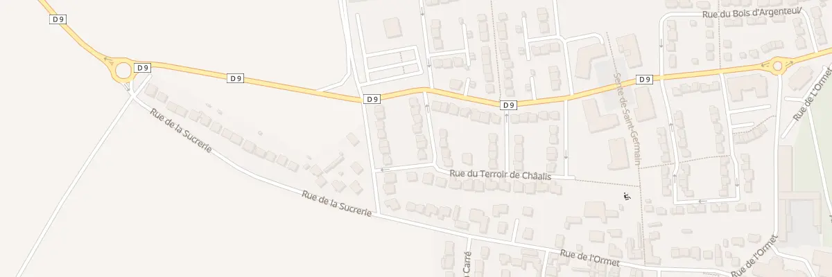 Plan du 33 Rue du Terroir de Chaalis à Villeron