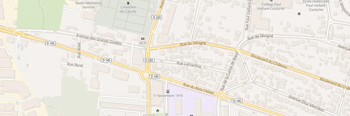 Plan du 9 Rue Lamartine à Champigny-sur-Marne