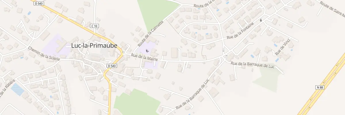 Plan du 7 Rue de la Mairie à Luc-la-Primaube