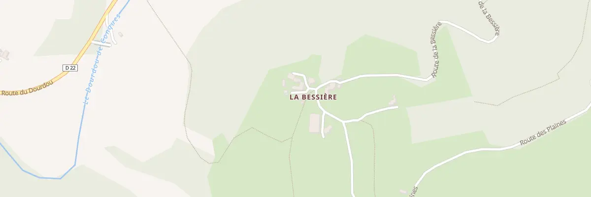 Plan du 5093 La Bessiere à Mouret