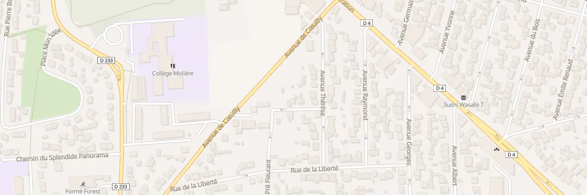 Plan du 6 Rue Montchanin à Chennevières-sur-Marne