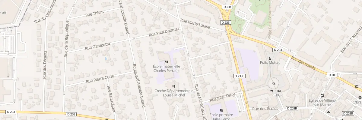 Plan du 21 Rue du Maréchal Foch à Villiers-sur-Marne
