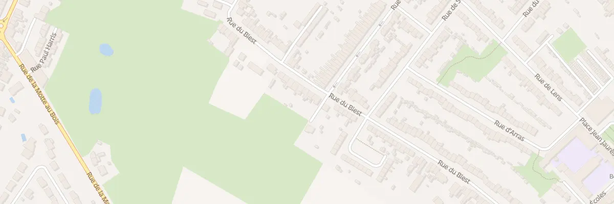 Plan du 84 Rue du Biest à Hazebrouck