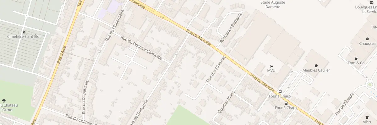 Plan du 7 Rue de l’Industrie à Hazebrouck
