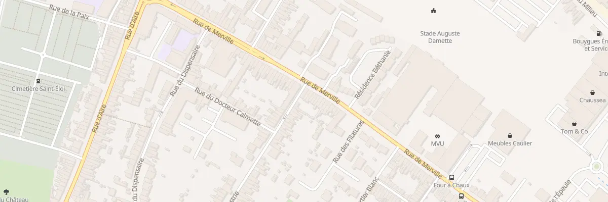 Plan du 56 Rue de Merville à Hazebrouck