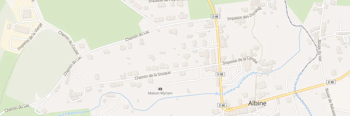 Plan du 8 Che de la Souque à Albine