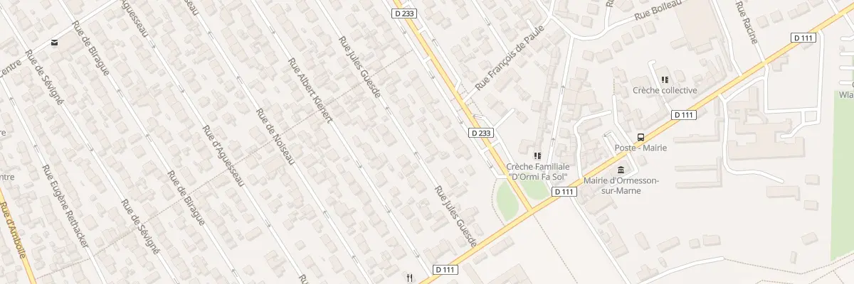 Plan du 18 Rue Jules Guesde à Ormesson-sur-Marne