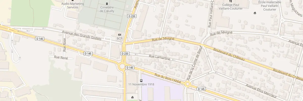 Plan du 11 Rue Lamartine à Champigny-sur-Marne
