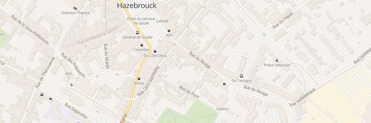 Plan du 10 Rue du Rivage à Hazebrouck