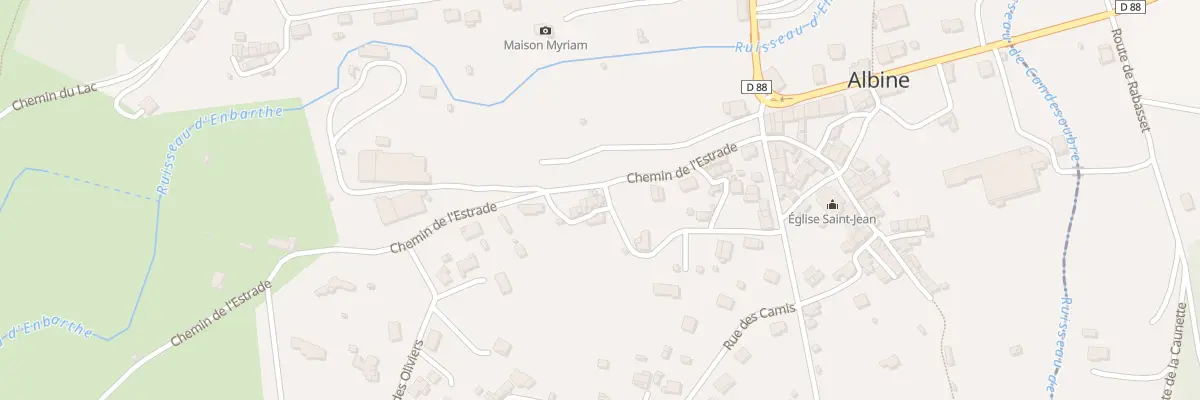 Plan du 2 Rle des Martels à Albine