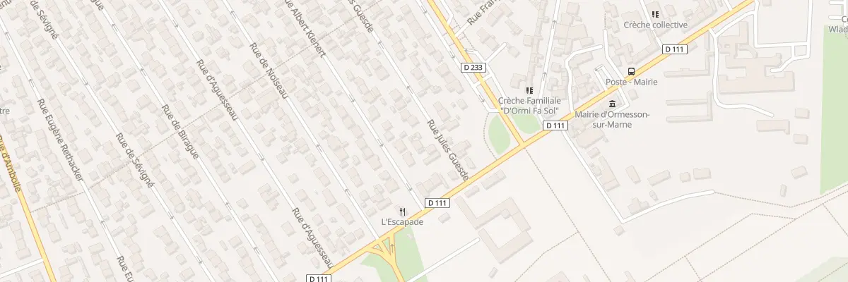 Plan du 7 Rue Jules Guesde à Ormesson-sur-Marne