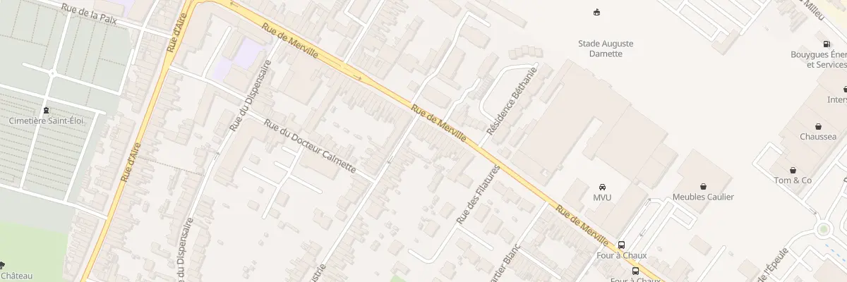 Plan du 60 Rue de Merville à Hazebrouck