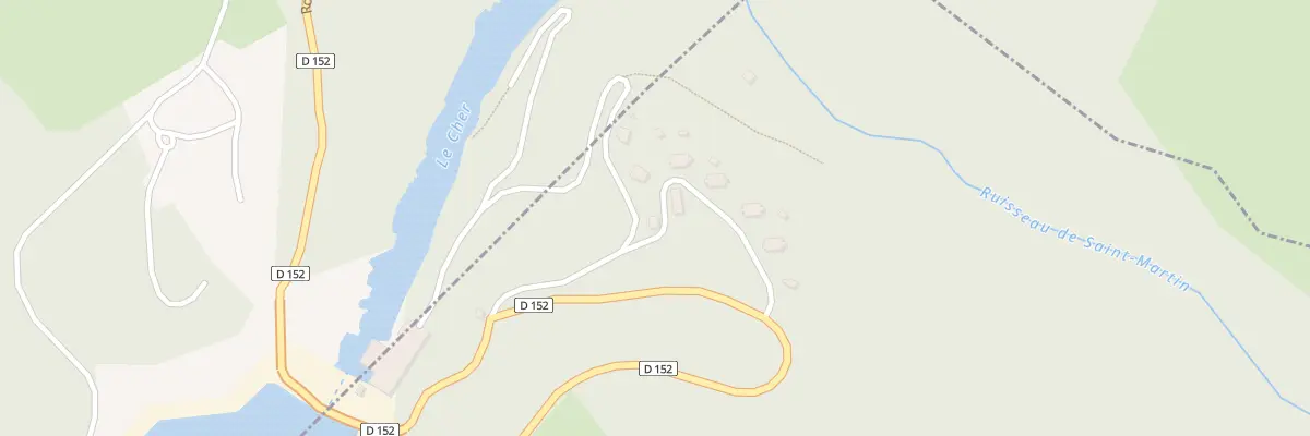 Plan du 14 Barrage de Rochebut à Mazirat