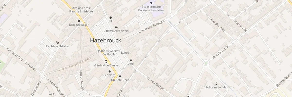 Plan du 17 Rue de Rubecque à Hazebrouck