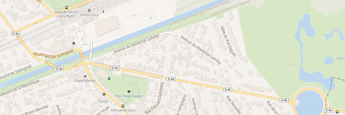 Plan du 28 Rue Edouard Sylvestre à Sevran