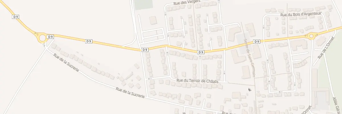 Plan du 2 Rue du Gal F. Leon Ormancey à Villeron