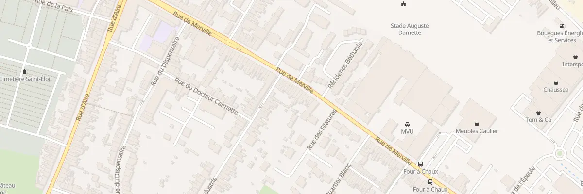 Plan du 66 Rue de Merville à Hazebrouck