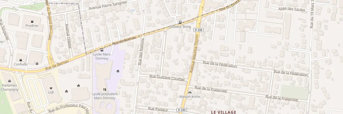 Plan du 8 Rue Etienne Dolet à Champigny-sur-Marne